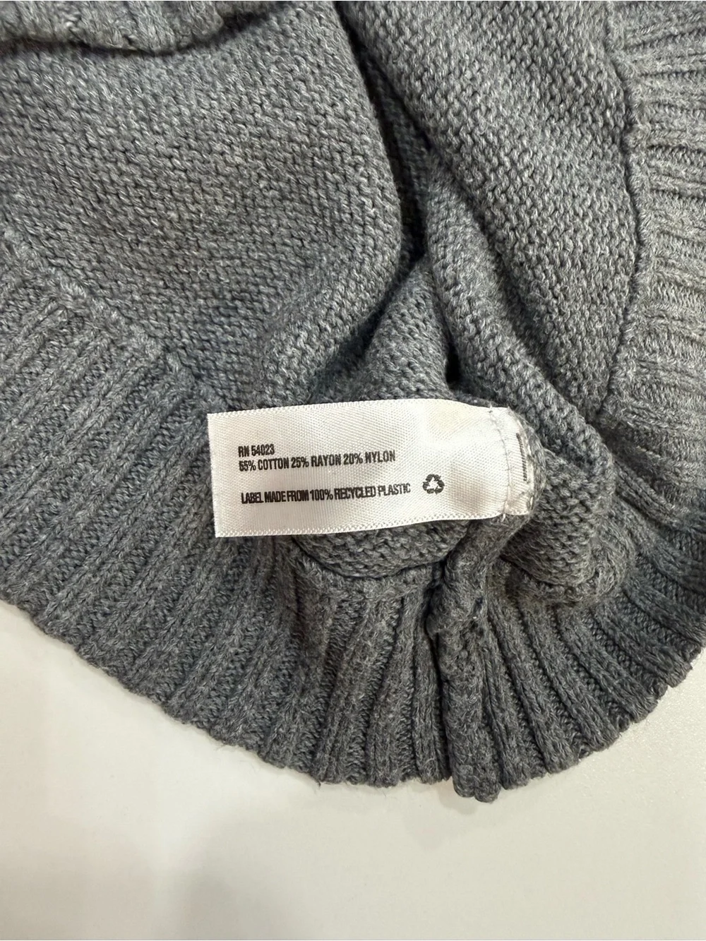 Baby Gap Gray Fair Isle Peace Sign Knit Sweater